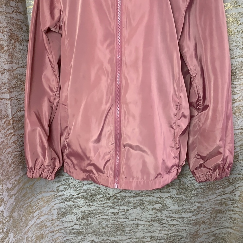 DAISY Rose Pink Blush Windbreaker Womenโs Jacket Size XL - Picture 4 of 14